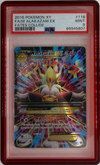 Pokemon PSA 9 M Alakazam EX 118/124 Full Art Fates Collide