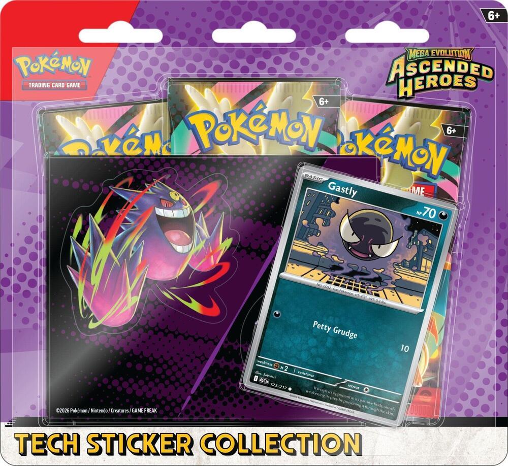 Colección de pegatinas tecnológicas Héroes Ascendidos [Gastly]