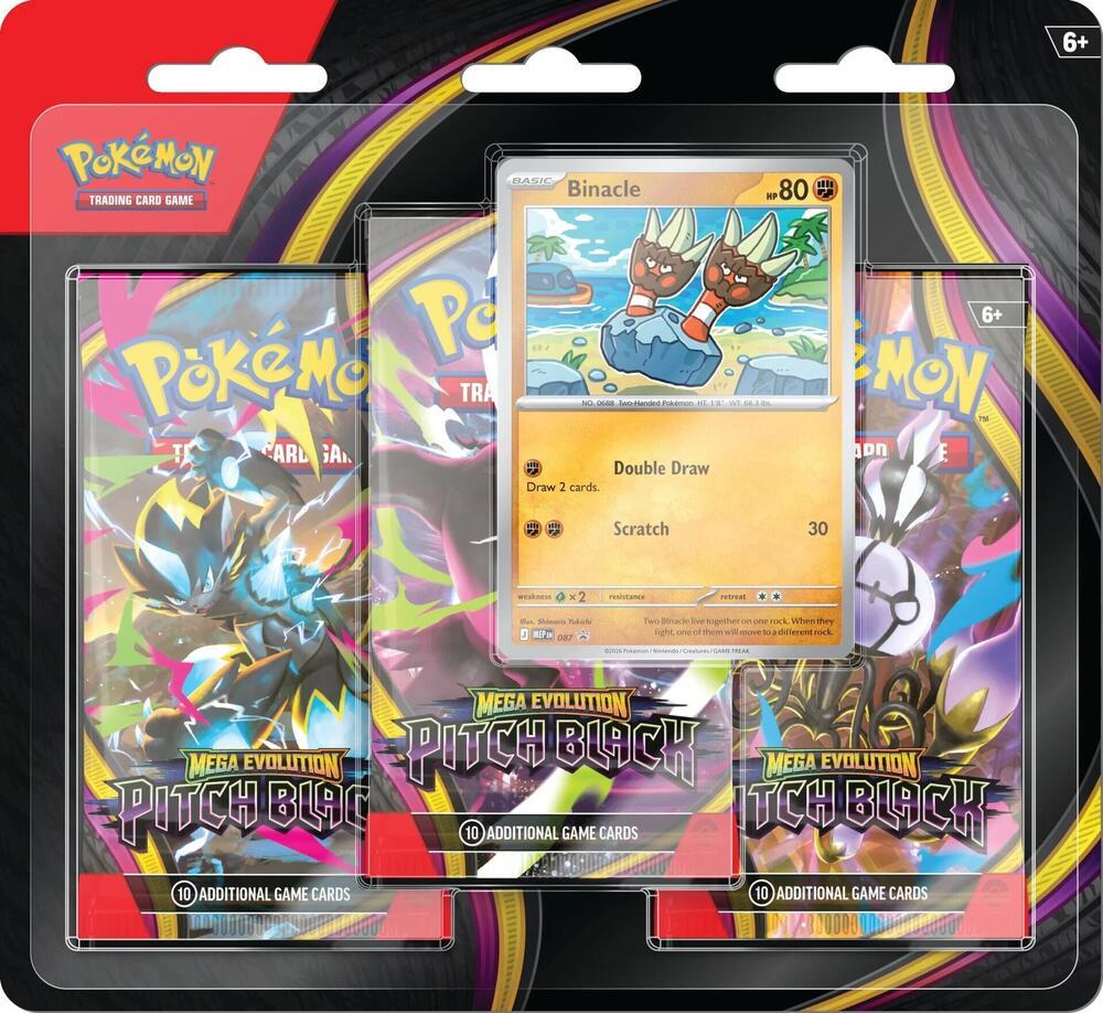 Pitch Black 3-pack Blister (Binacle)