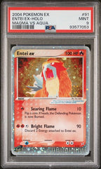 Pokemon PSA 9 Entei ex 91/95 Magma Vs. Aqua