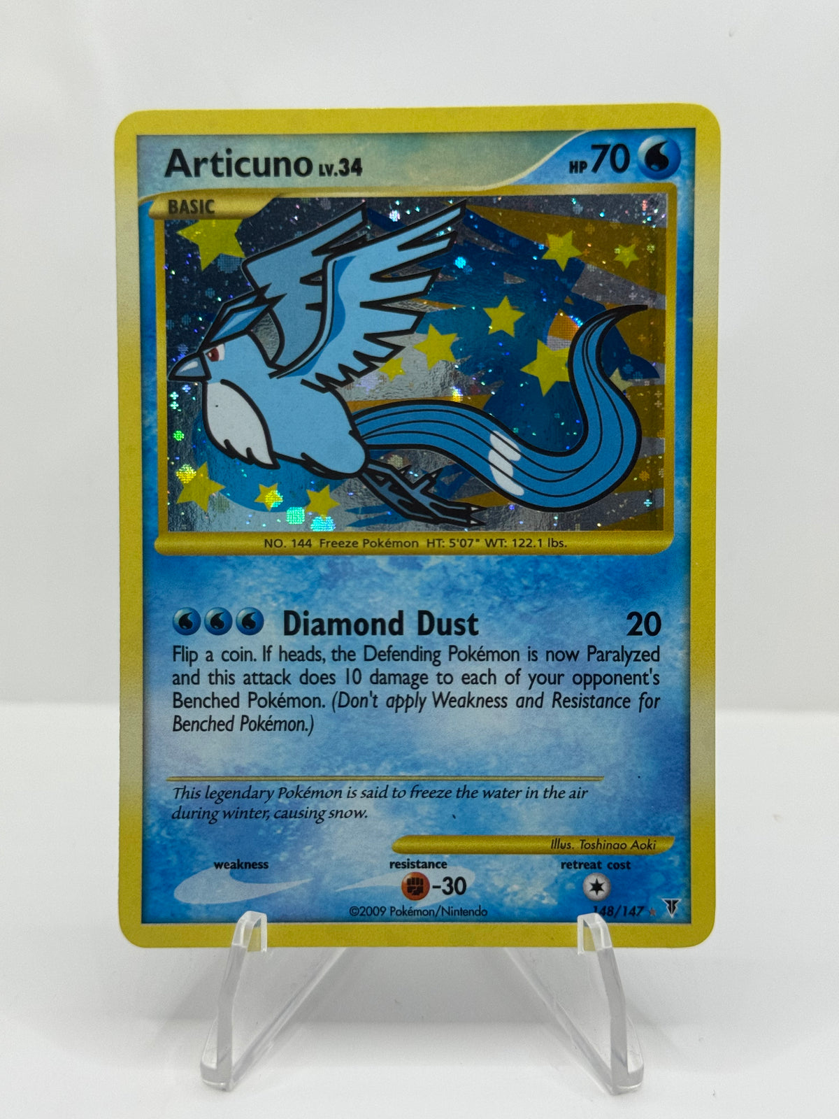 Pokemon Articuno LV. 34 148/147 Supreme Victors Holo  Light Play