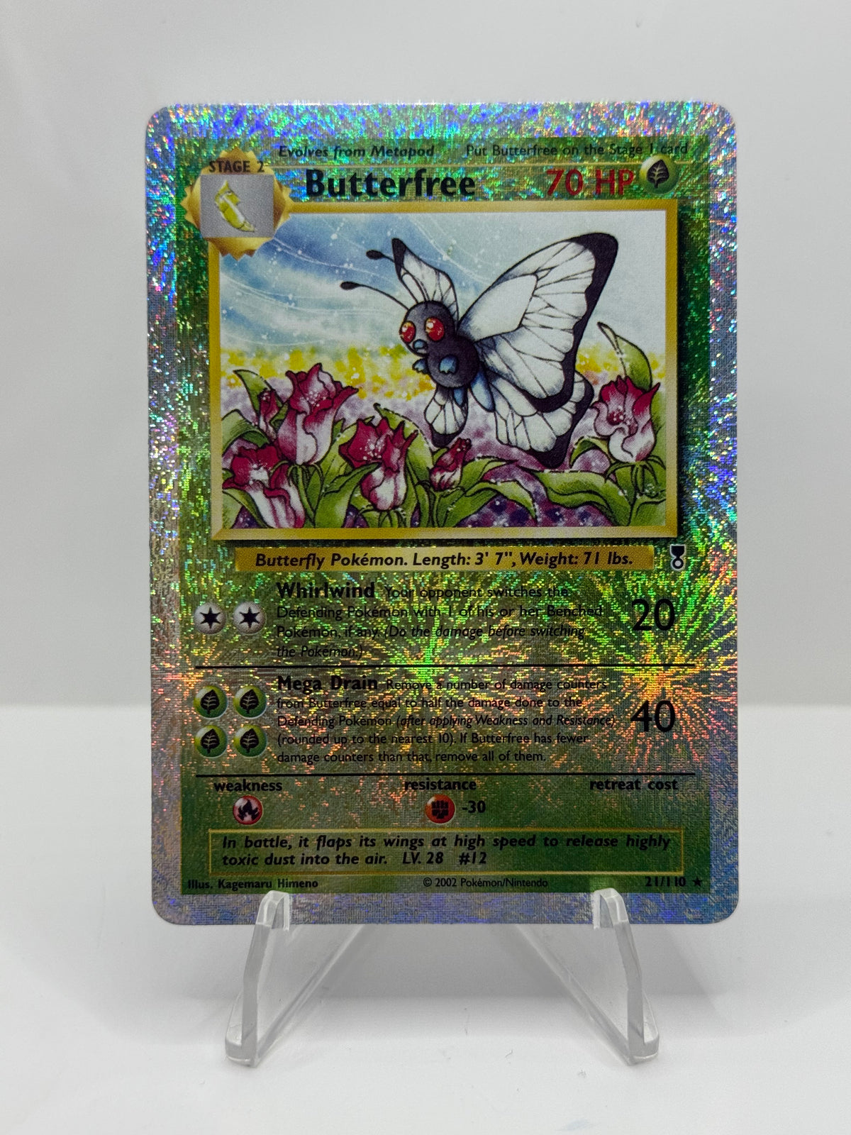 Pokemon Butterfree 21/110 Legendary Collection Reverse Holo Near Mint
