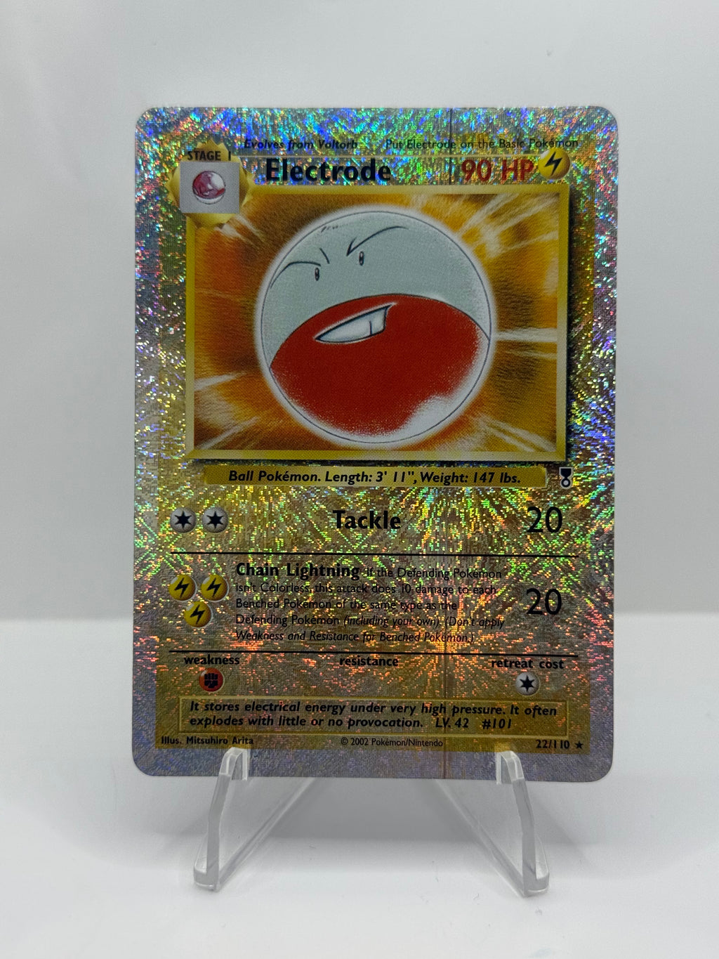 Pokemon Electrode 22/110 Legendary Collection Reverse Holo Moderate Play