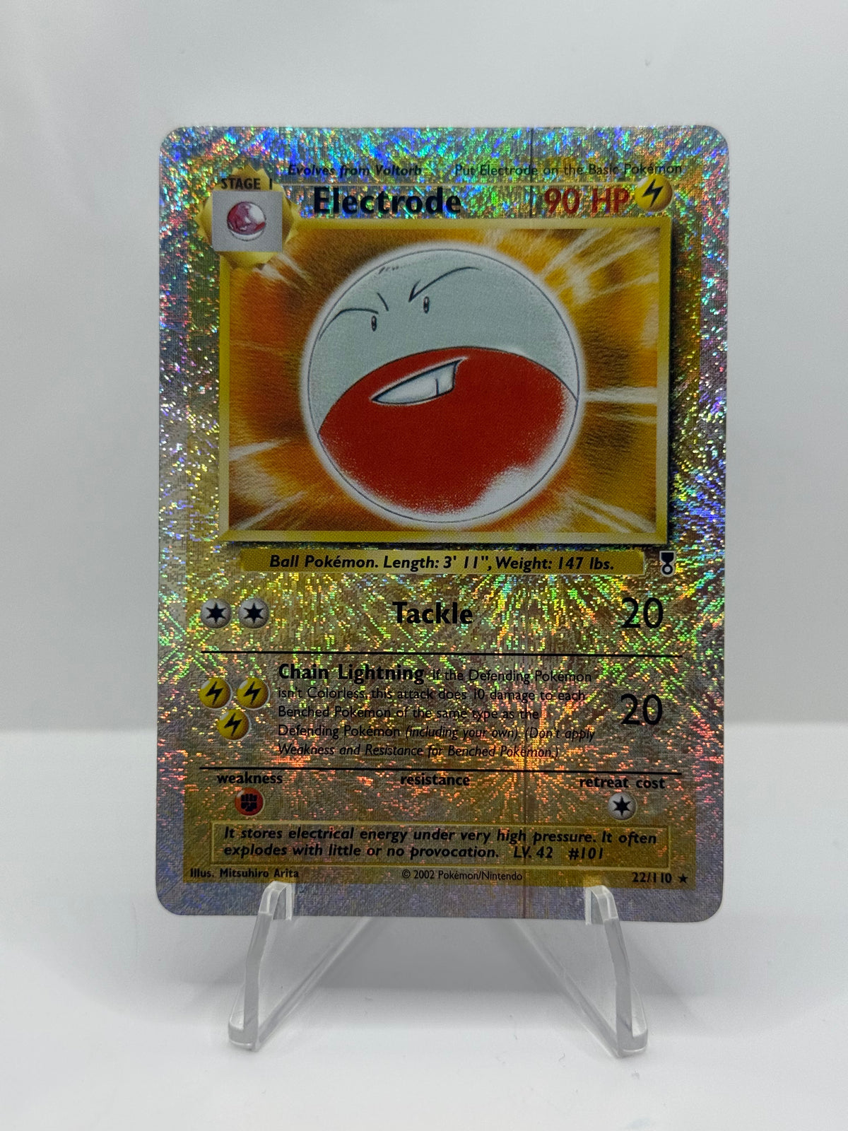 Pokemon Electrode 22/110 Legendary Collection Reverse Holo Moderate Play