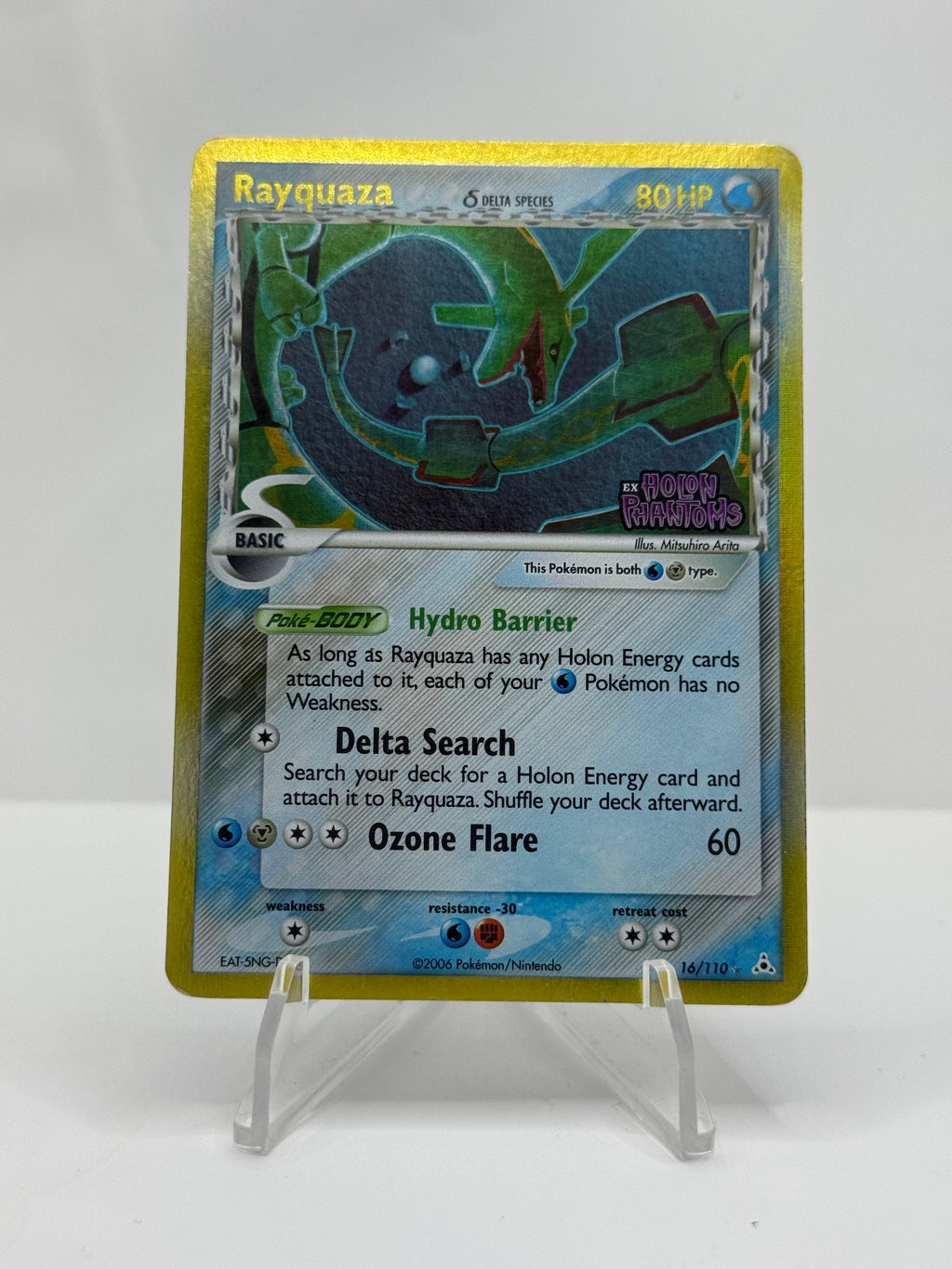 Pokemon Rayquaza 16/110 Holon Phantoms Reverse Holo Moderate Play