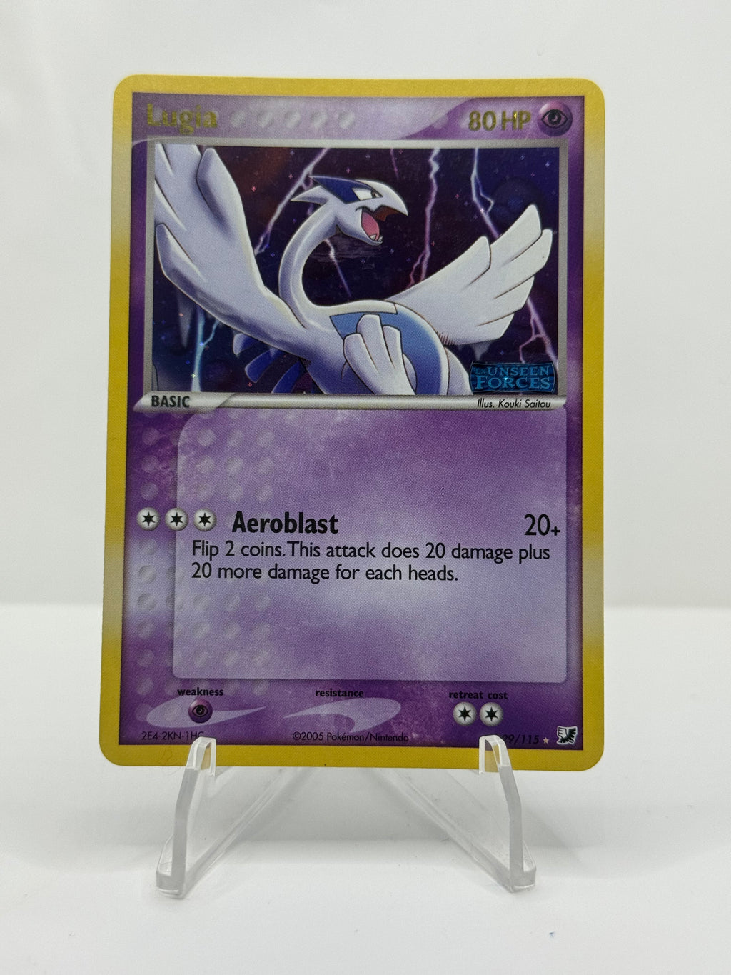 Lugia 29/115 Unseen Forces Reverse Holo Light Play