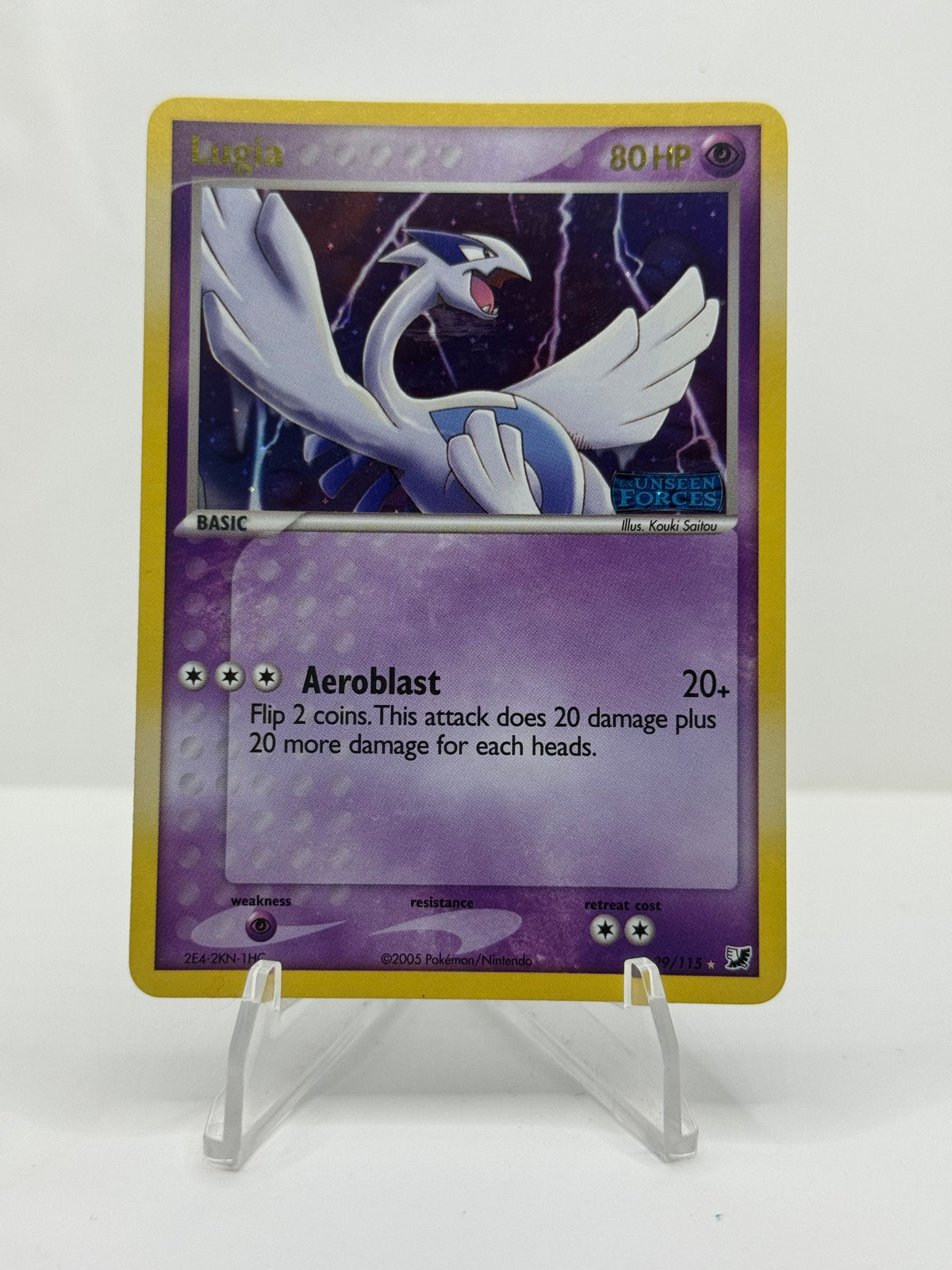 Lugia 29/115 Unseen Forces Reverse Holo Light Play