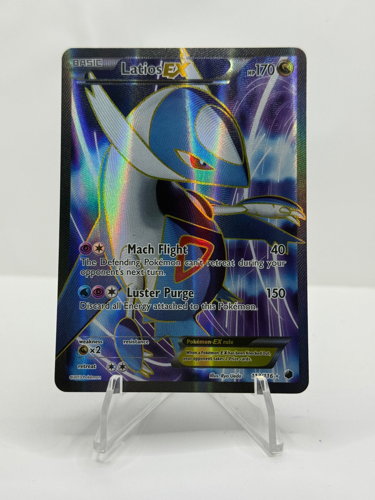 Pokemon Latios Ex 113/116 Plasma Freeze Full Art Near Mint