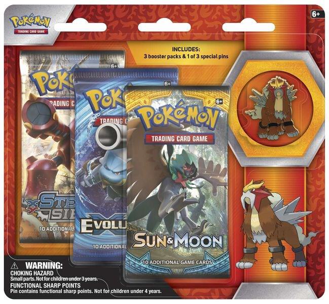 Blíster de 3 pines de colección de Bestias Legendarias [Entei]