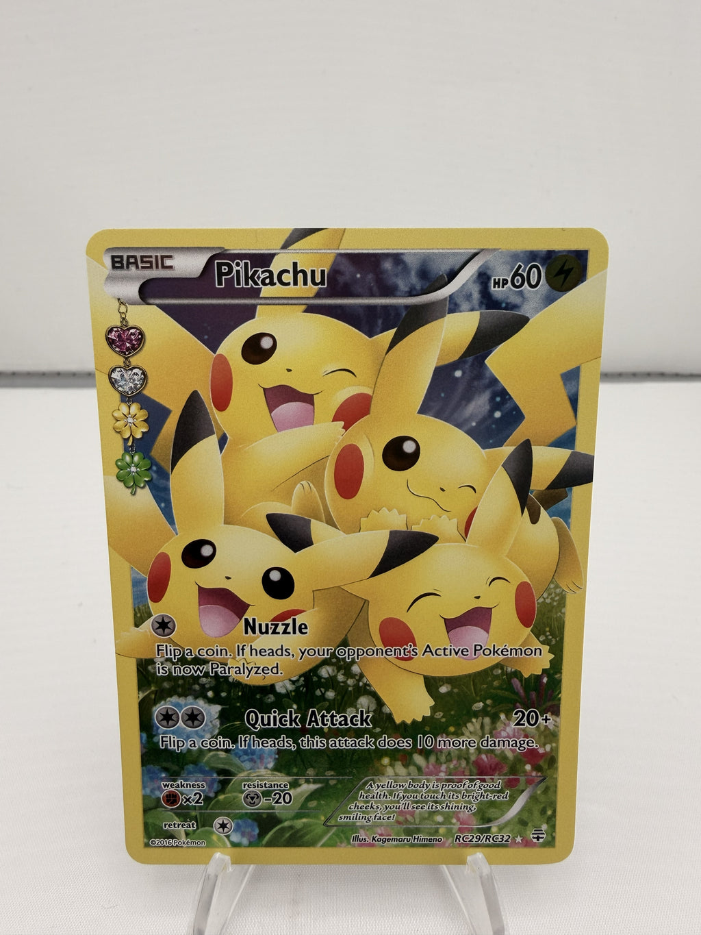Pokemon Pikachu RC29/RC32 (Full Art) Generations Radaint Collection Near Mint
