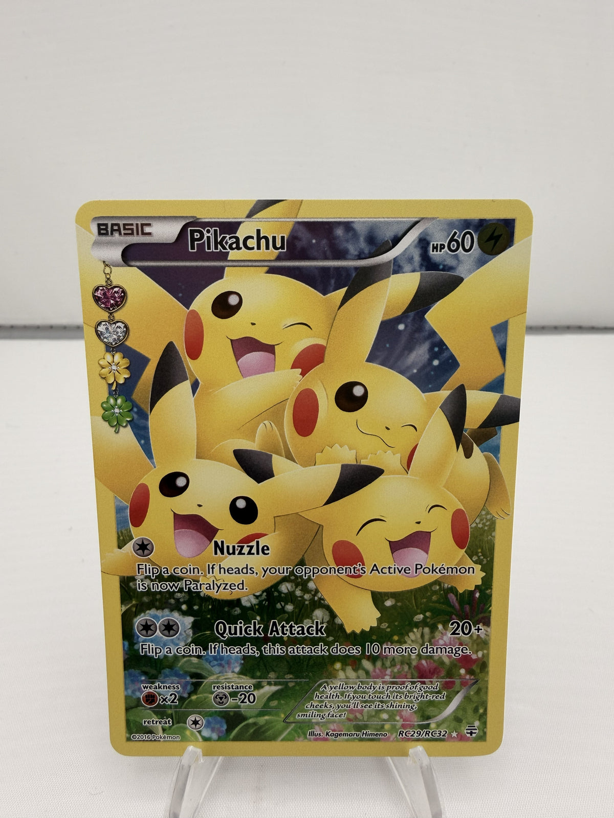 Pokemon Pikachu RC29/RC32 (Full Art) Generations Radaint Collection Near Mint
