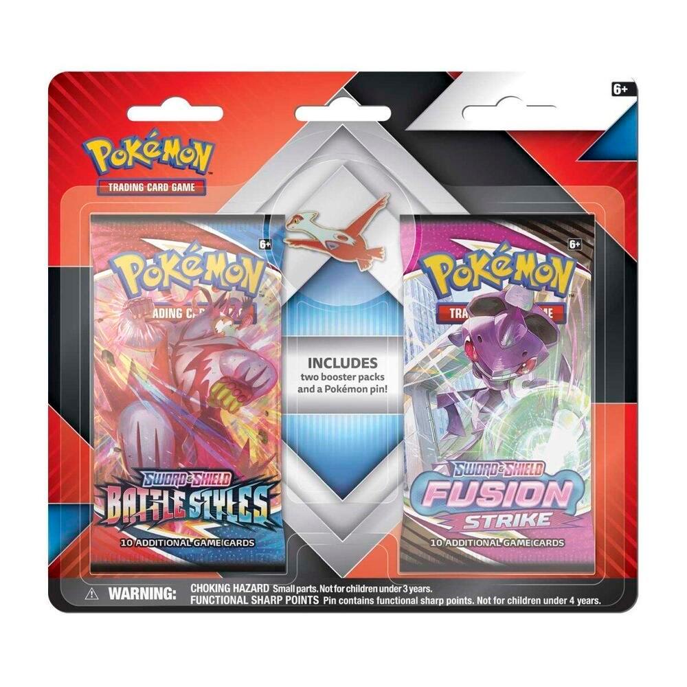 2 Booster Packs & Latias Collector's Pin (Battle Styles & Fusion Strike)