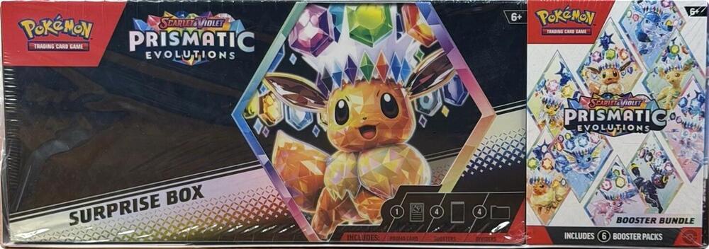 Prismatic Evolutions Suprise Box and Booster bundle