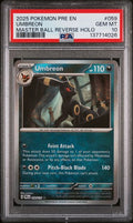 Pokemon PSA 10 Umbreon 059/131 Masterball Prismatic Evolutions
