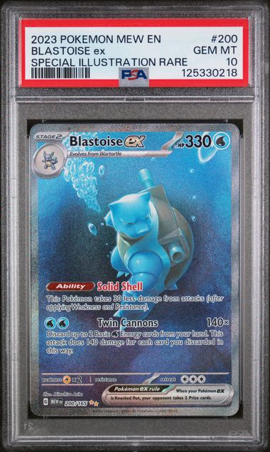 Pokemon PSA 10 Blastoise ex 200/165 SIR 151