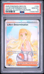 Pokemon PSA 10 Lillie's Determination 184/132 SIR Mega Evolution